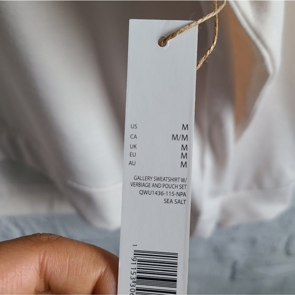 Rae Dunn Hope Gallery Oversized Sweatshirt And Pouch Set NWT M - Picture 6 of 14